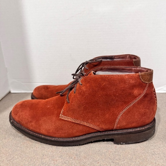 Johnston & Murphy Men’s Copeland Suede Rust Orange Size 9 Chukka Boots main image 8